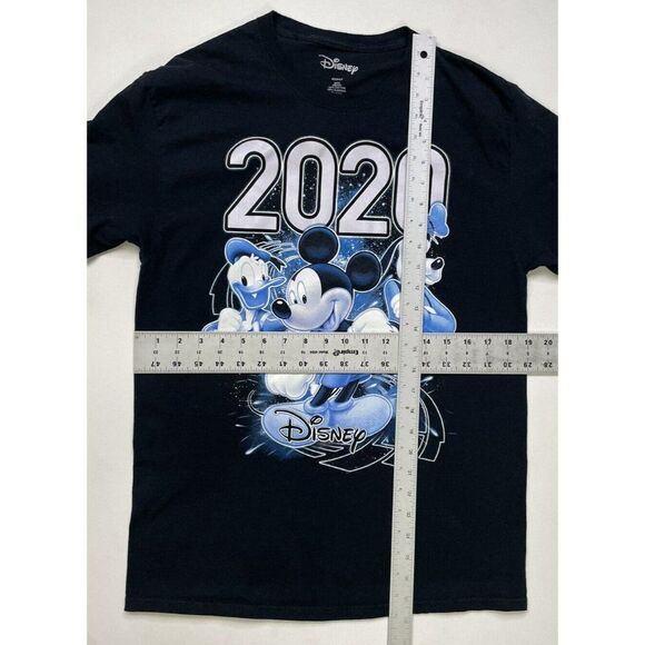 Disney Mickey Mouse Goofy Donald 2020 T-shirt Women Medium Black - Picture 5 of 5